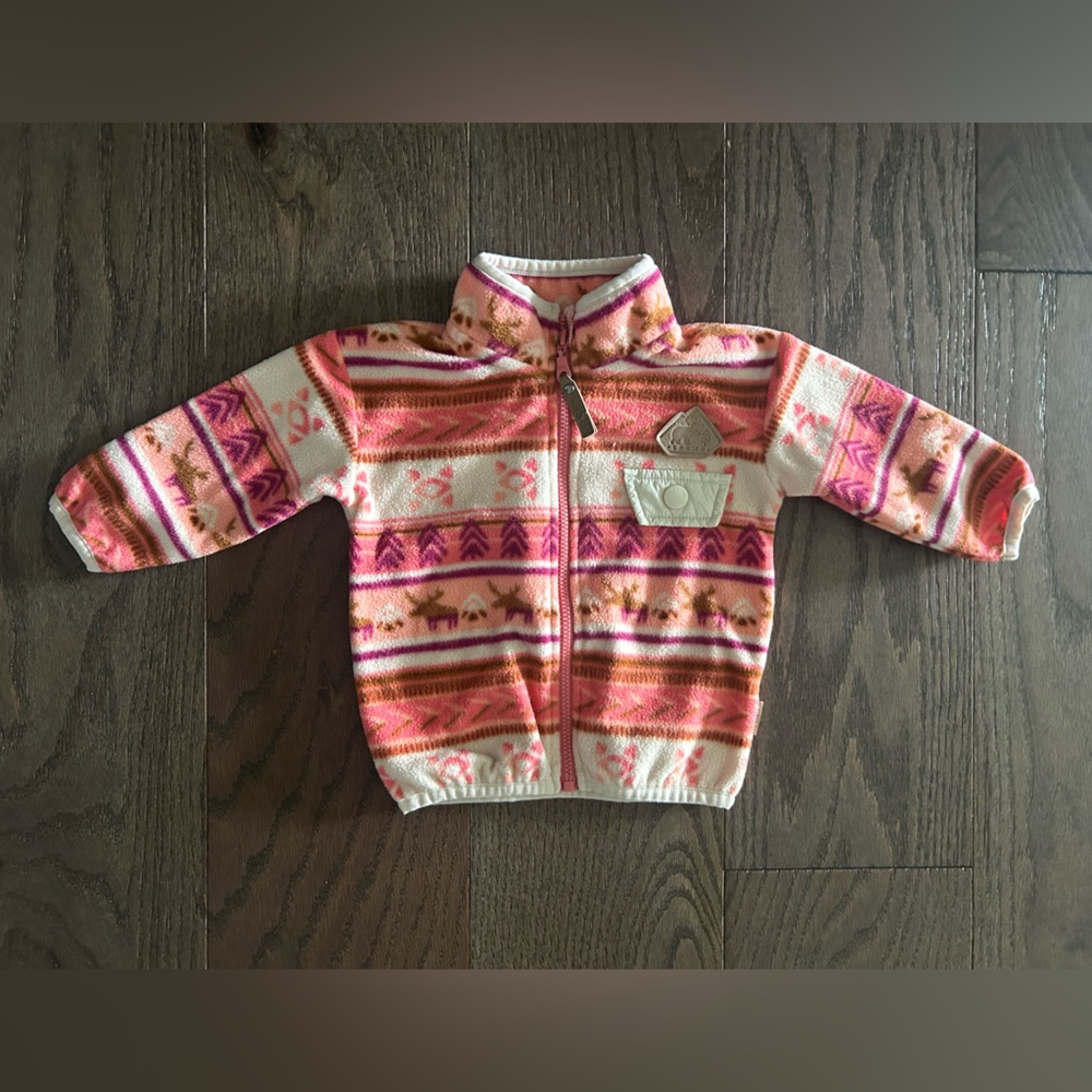 Souris Mini Size 6-9 month Baby Girl's Fleece Jacket